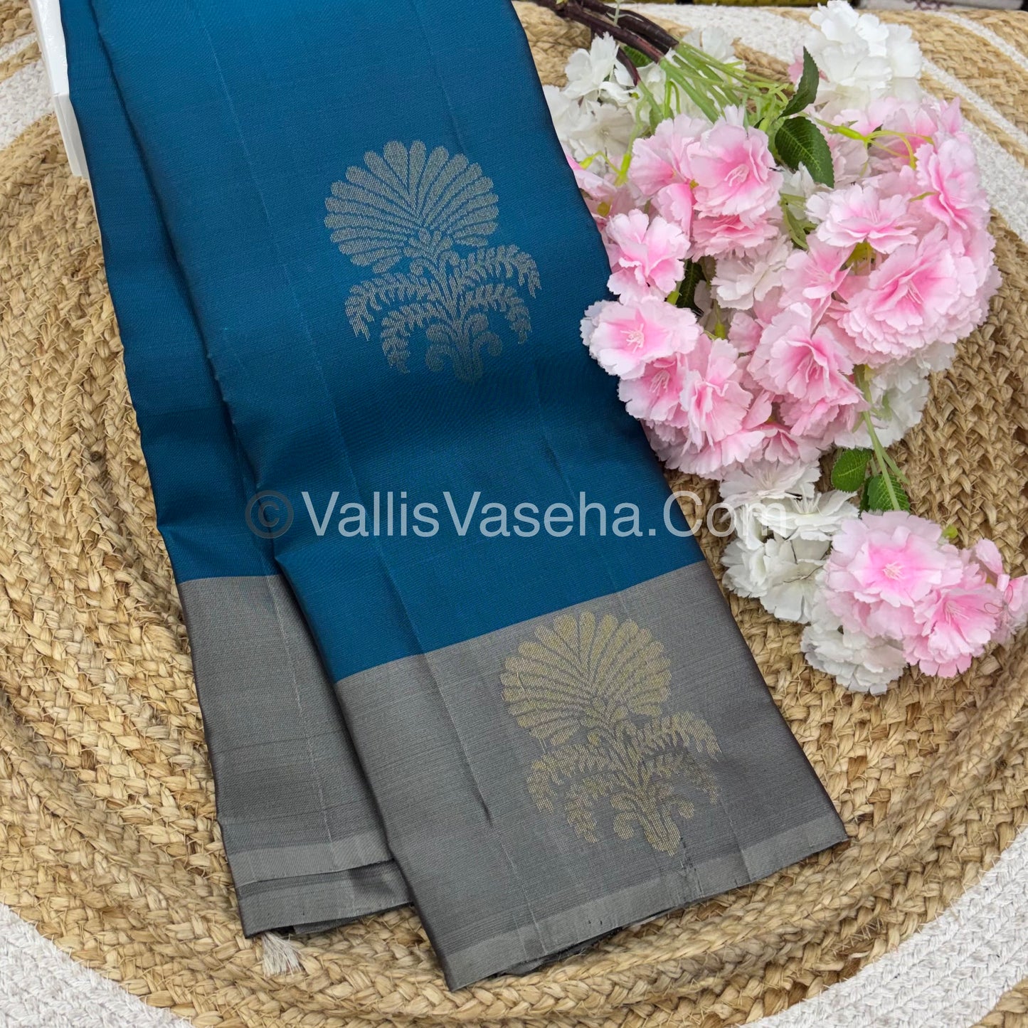 Half Mix - Pure Soft Silk Saree - VVPSS075