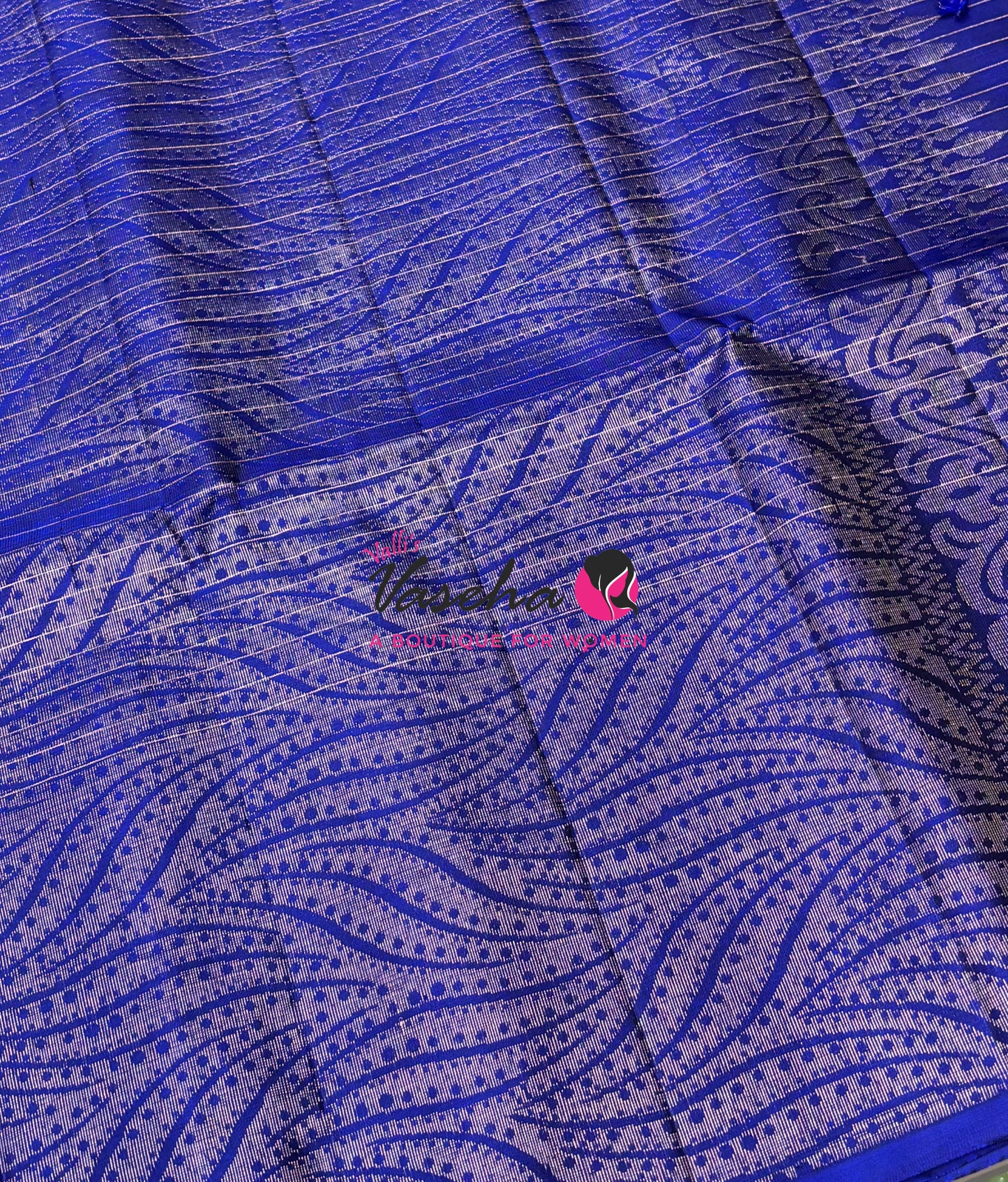 Pure Soft Silk Saree  - Blue Shade - VVPSS115
