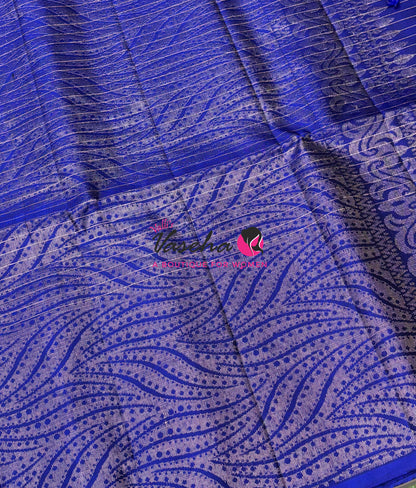 Pure Soft Silk Saree  - Blue Shade - VVPSS115