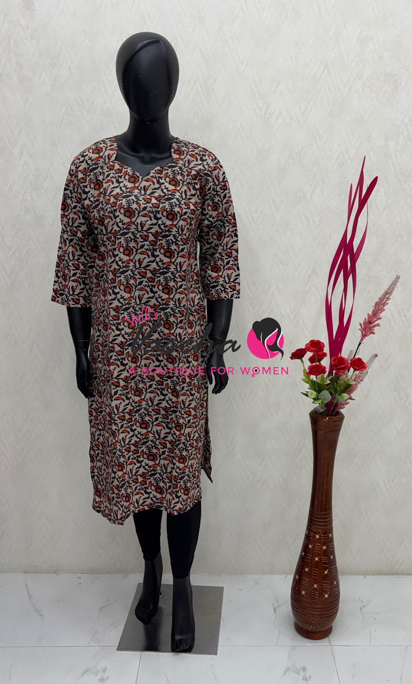 Ready Made - Kalamkari Kurti - VVRKK003