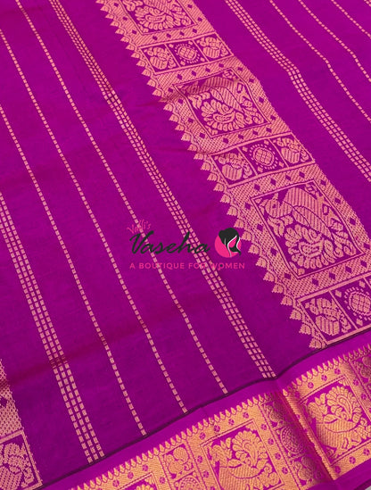 Semi Silk Cotton Saree | Lakshadeepam |VVSSC009