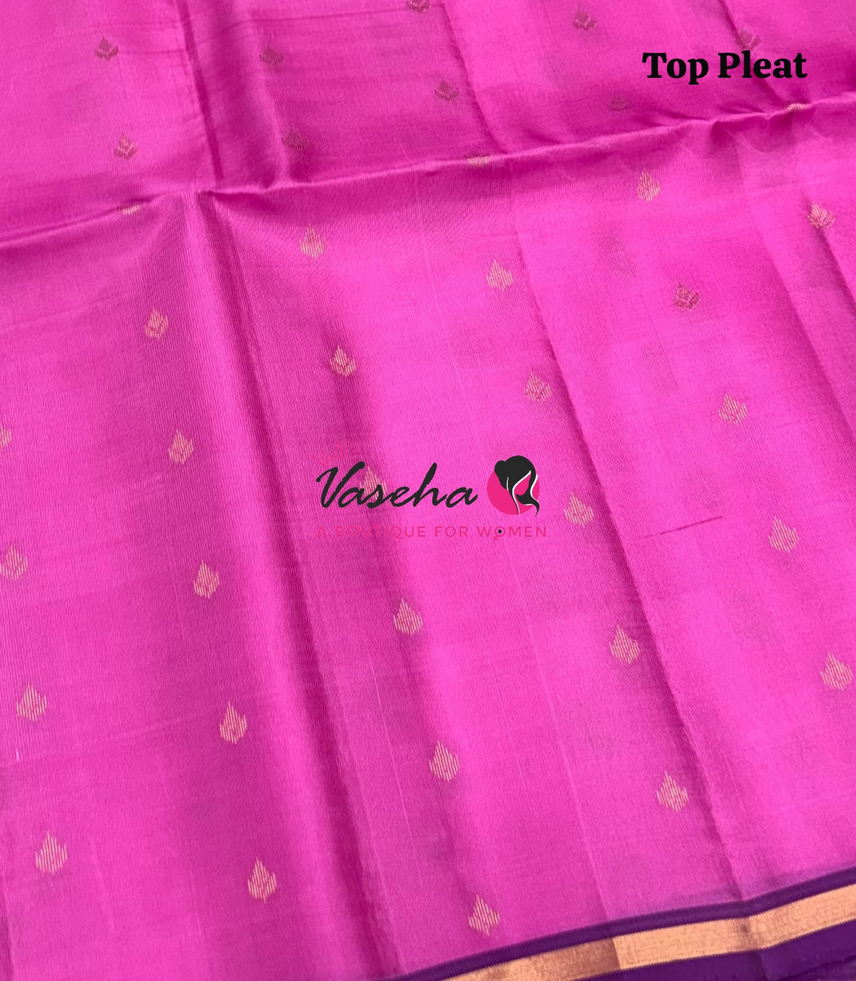 Pure Soft Silk Saree - Partly Pallu -  Half & Half Saree - VVPSS088