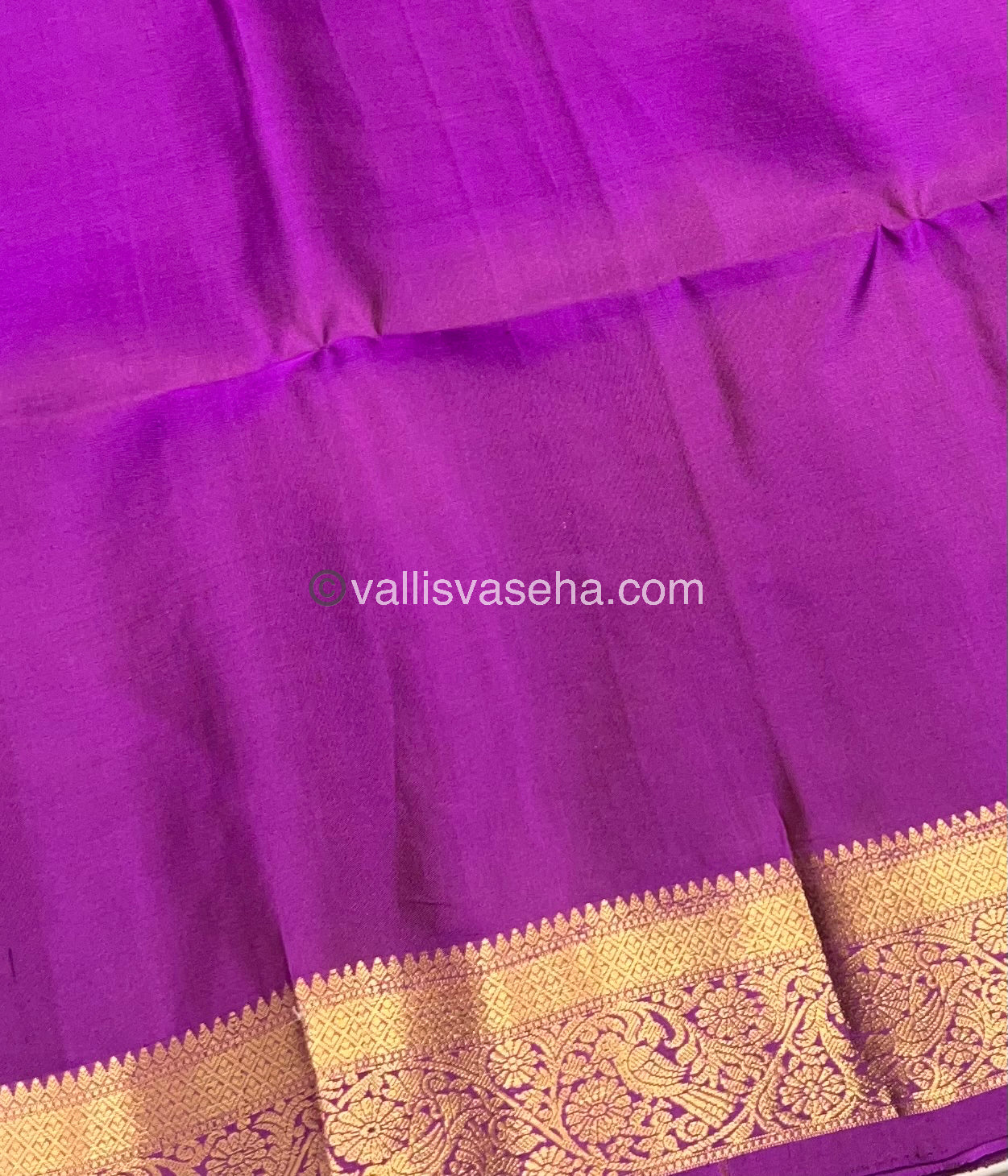 Pure Soft Silk Saree - Kanchi Border - Purplish Pink Shade - VVPSS046