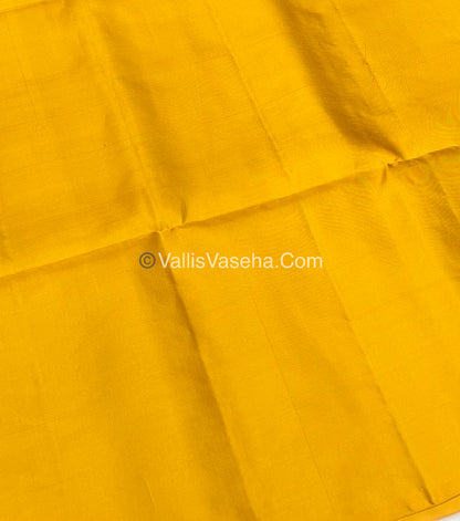 Pure Soft Silk Saree - Green & Yellow - VVPSS047