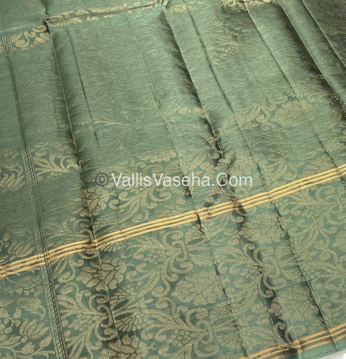 Half Mix - Pure Soft Silk Saree - Long Retta Petta Border with Butta - VVPSS050