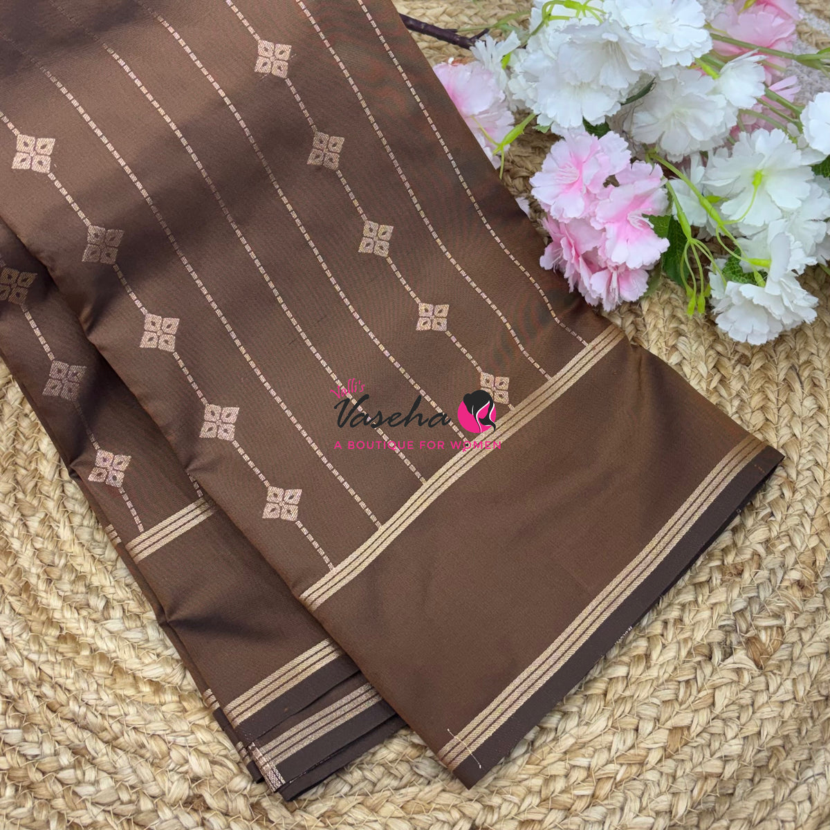 Semi Soft Silk  - Coffee Brown Shade - VVSSS041