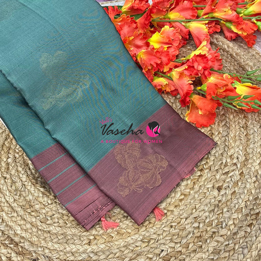Half Mix - Pure Soft Silk Saree - VVPSS104