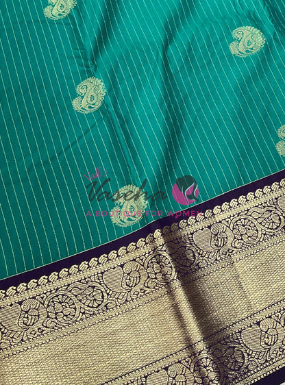 Semi Bridal Kanchi Silk  - Korvai - Premium- VVSKS008
