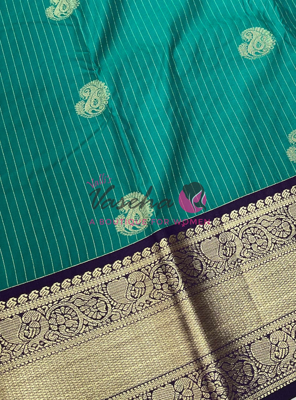 Semi Bridal Kanchi Silk  - Korvai - Premium- VVSKS008