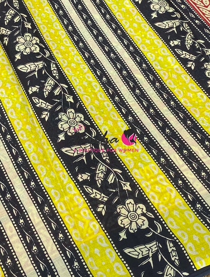 Pure Soft Mul Mul Cotton Sarees - Hand Block Prints - VVMMC011