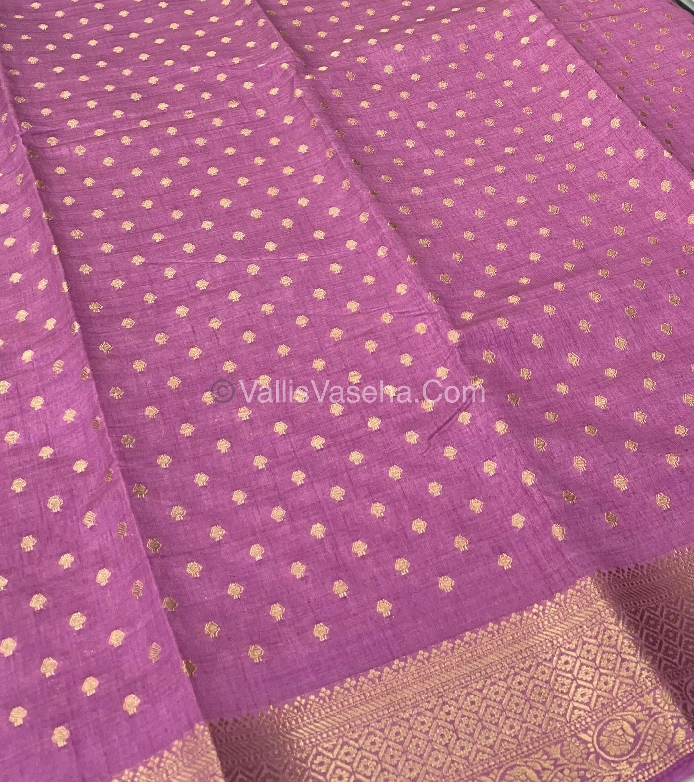 Semi Tussar Silk  - Onion Pink Shade  - VVSTS014