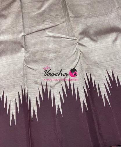 Pure Kanchipuram Silk Saree - Thalampoo - VVPS029