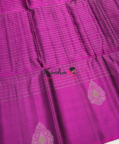 Pure Soft Silk Saree  - Purple Shade - VVPSS115