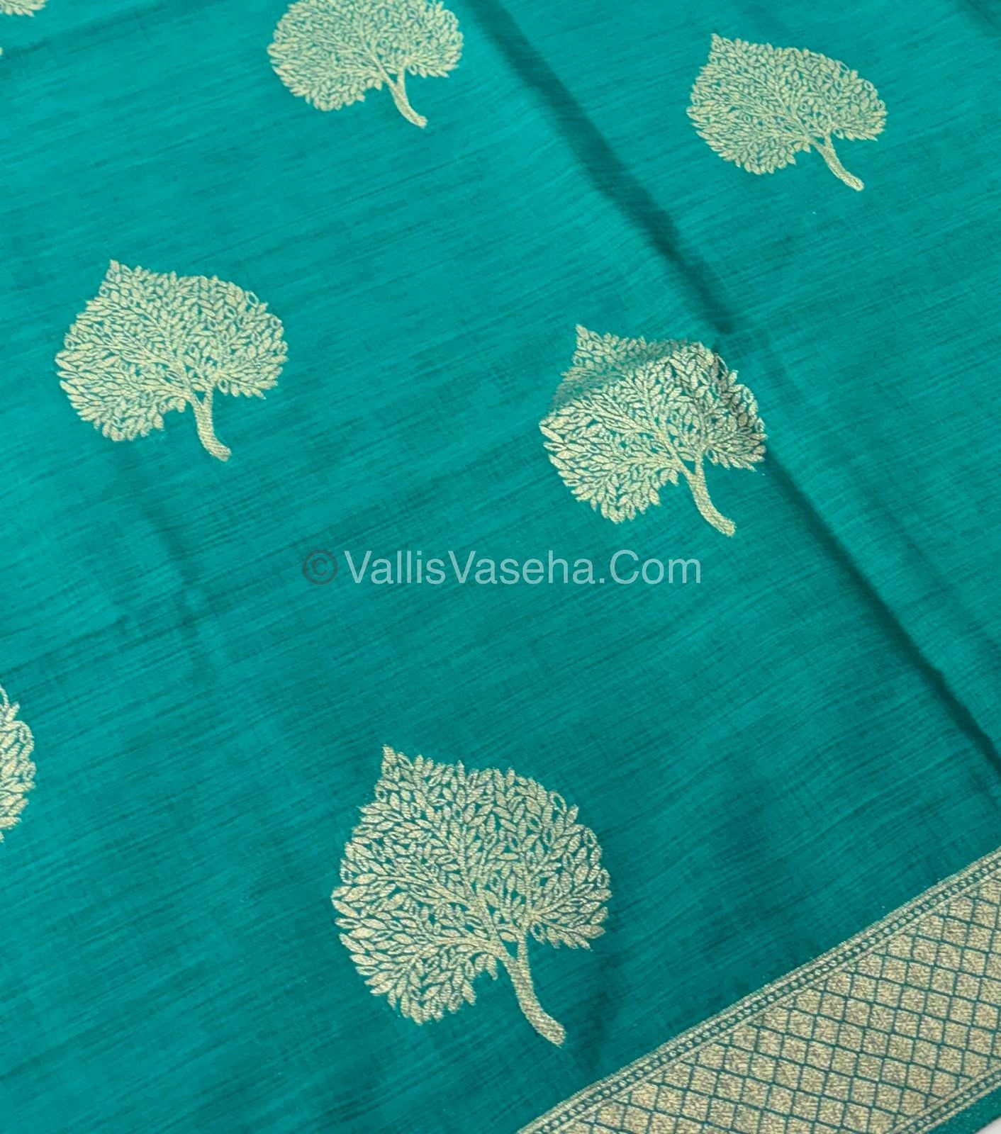 Banarasi - Heritage Silk - Semi Kathan Silk - Ramar Blue  Shade - VVBHS007