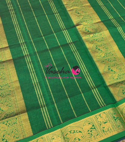 Semi Silk Cotton Saree - Checks Pattern - VVSSC019