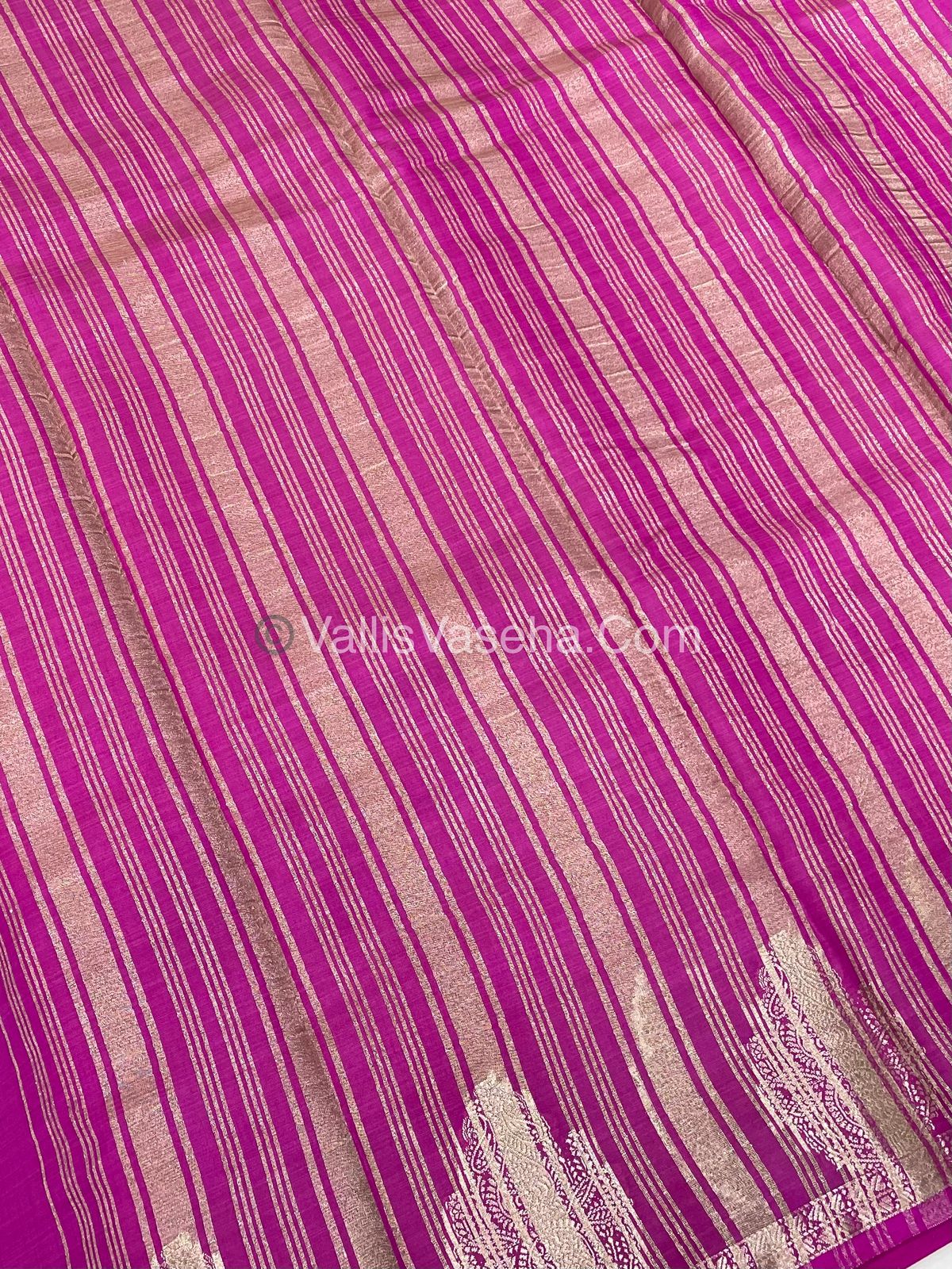 Semi Tussar Silk Saree |Dark Pink shade |VVSTS046