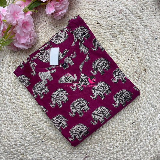 Ready Made - Kalamkari Frock  - VVRKF002
