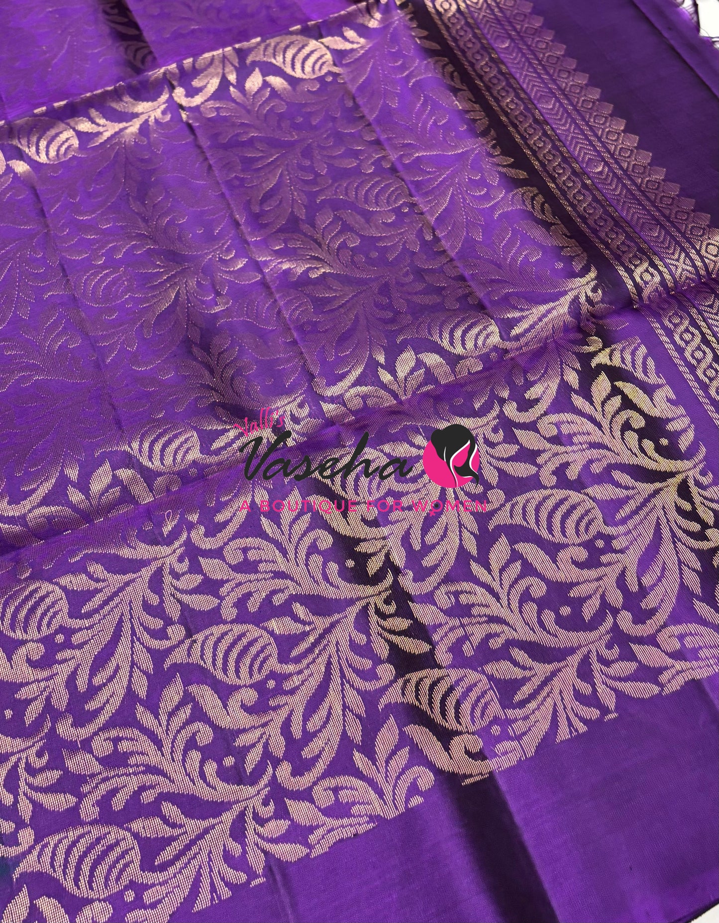 Half Mixed  Soft Silk Saree - Peacock Blue & Purple - VVPSS073