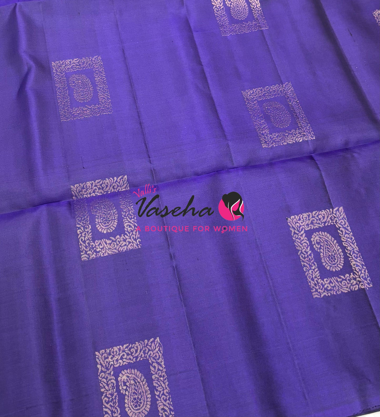 Pure Soft Silk Saree  - Border Less  - Violet Shade - VVPSS100