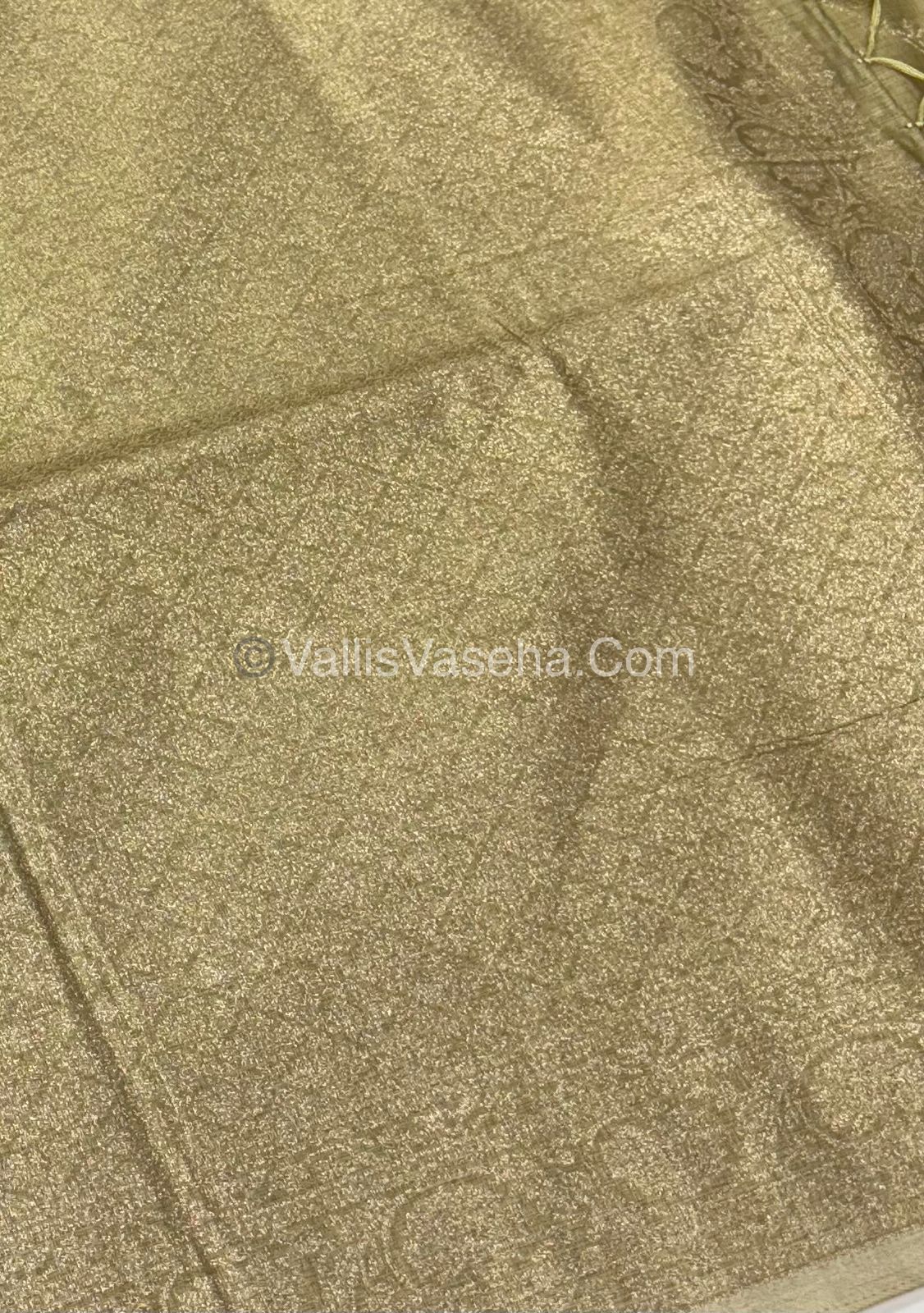 Banarasi - Heritage Silk - Semi Kathan Silk - Light Golden Shade- VVBHS001