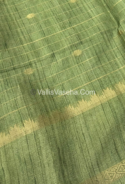 Semi Chanderi Saree - checks pattern - VVSCS004