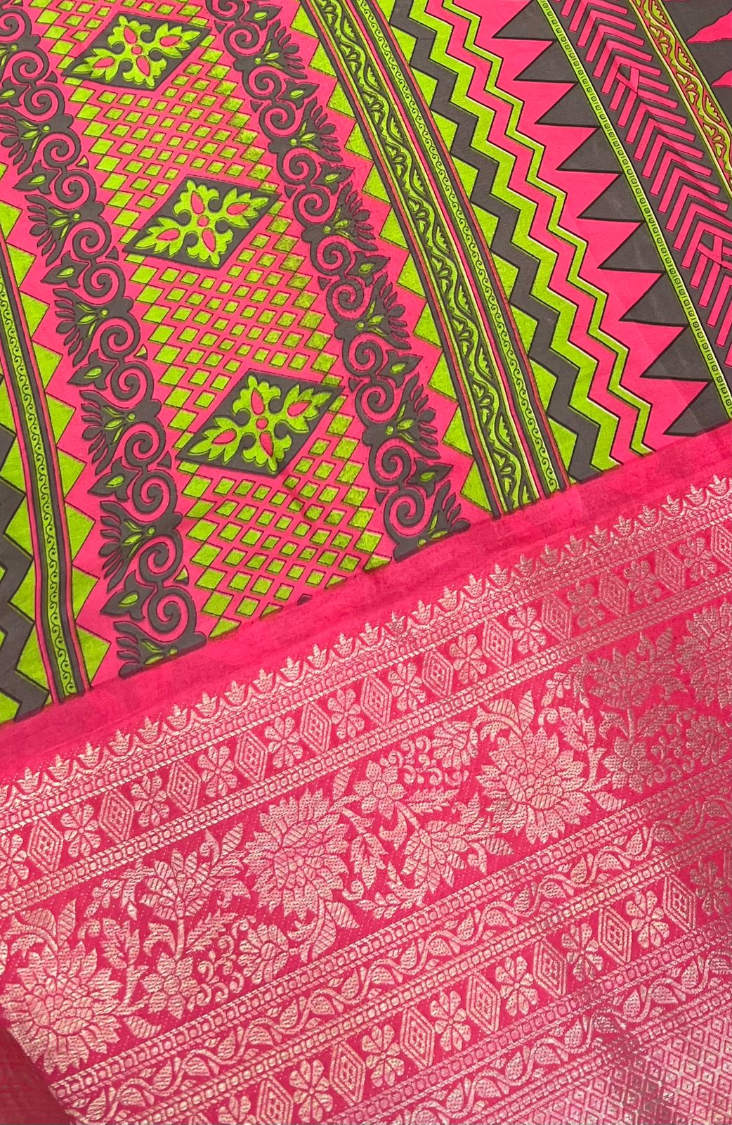 40% less - Offer Saree - Mixed Cotton Saree - VVDS005