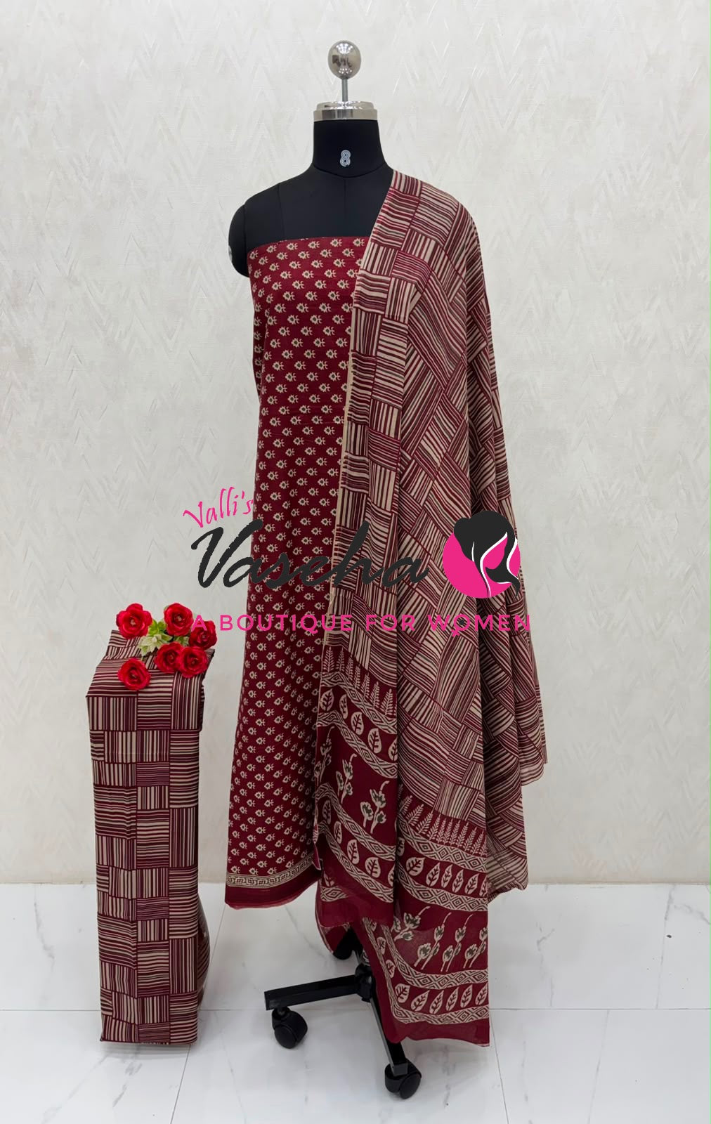 Pure Mul Mul Cotton | Unstitched Material | VVUSM079
