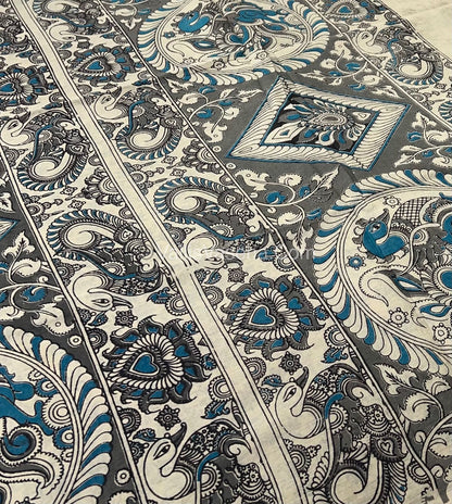 Pure Kalamkari Cotton Saree - VVPKC002