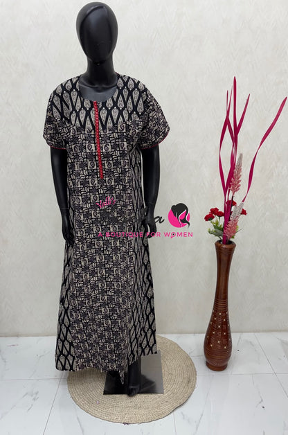 XL  Size - Nighties - VVJN001