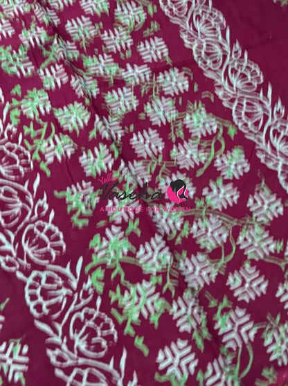 Pure Soft Mul Mul Cotton Sarees - Hand Block Prints - VVMMC009