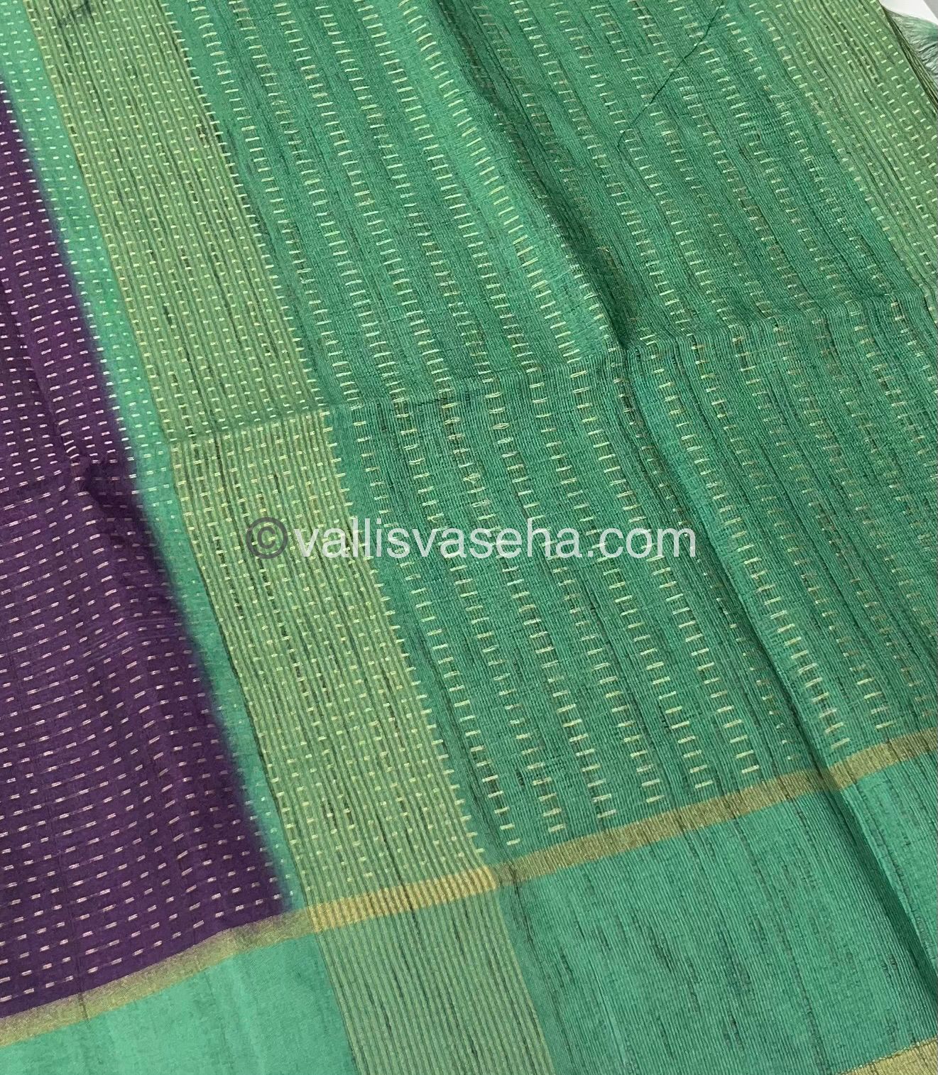 Semi Tussar Silk - Vairavoosi Design - VVSTS037
