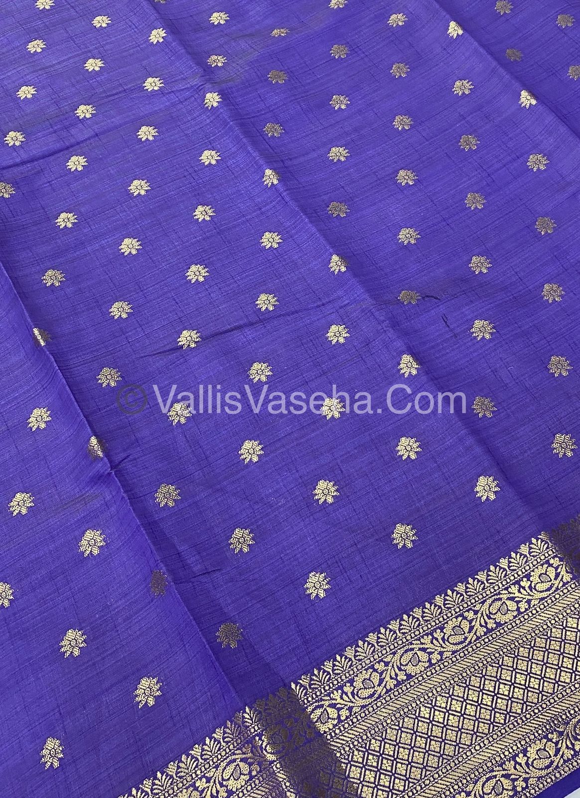 Semi Tussar Silk  - Violet Shade  - VVSTS013
