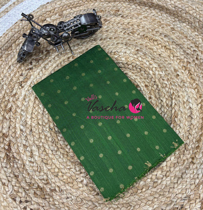 Blouse Bit - Pack Of 10pcs - Assorted-  Semi Raw Silk - Coin Gold Zari Butta - 1 mtr - VVBB002