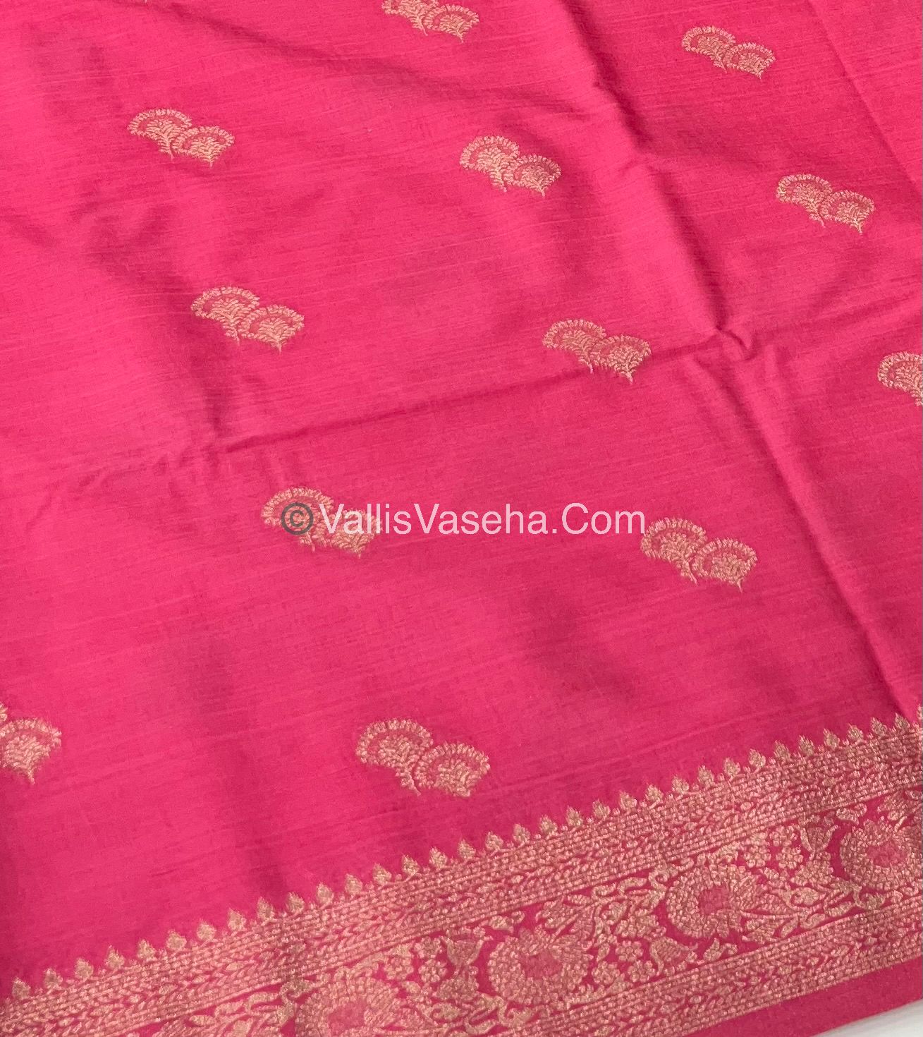 Banarasi - Heritage Silk - Semi Kathan Silk - Peach Shade- VVBHS004