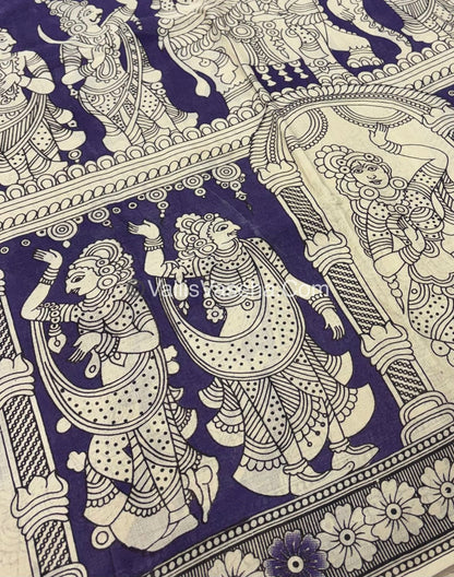 Pure Kalamkari Cotton Saree - VVPKC002