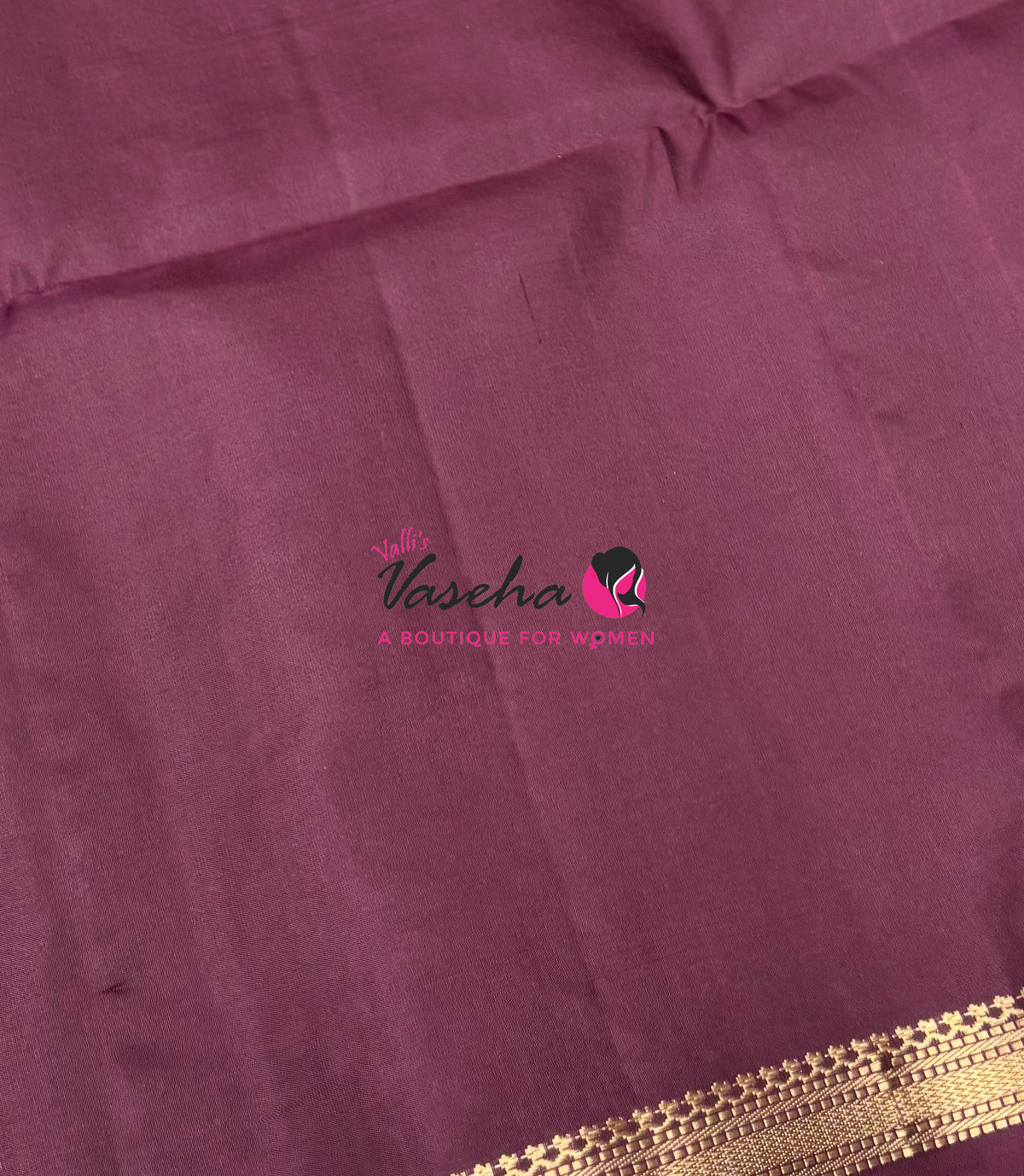 Pure Soft Silk Saree  - Greyish Green With Wine Combo - VVPSS150