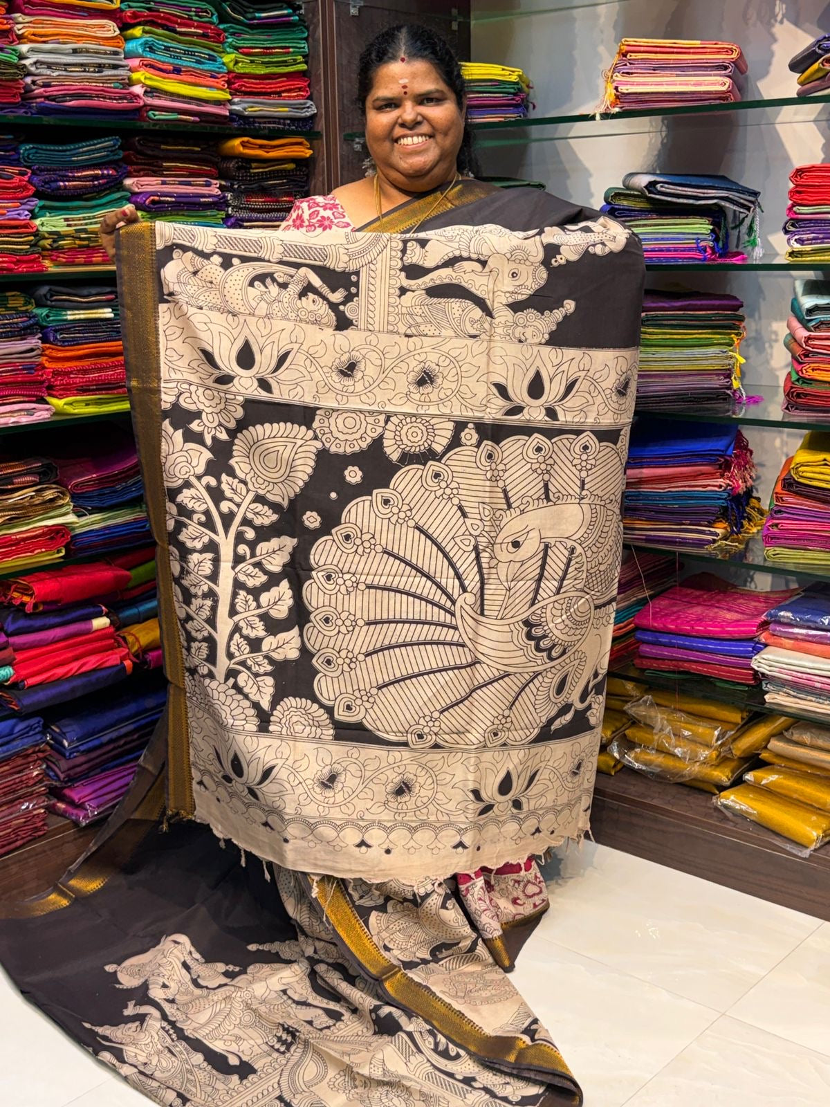 Chennur Silk | Kalamkari Prints | VVCKS006