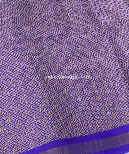 Semi Chappa Silk - Light Blue with Violetish Blue - VVSC003