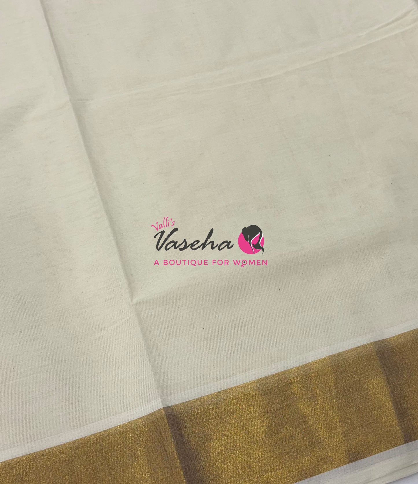 Kerala Cotton Saree - 3 Inch Border - VVKCS030
