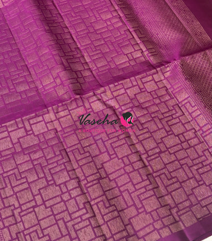 Pure Soft Silk Saree - Pink & Purplish Pink - VVPSS124