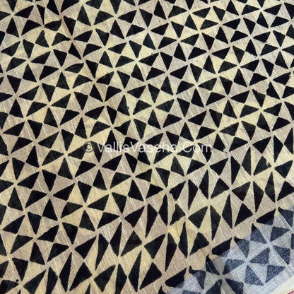 Linen Mixed Cotton Saree |VVLMP001