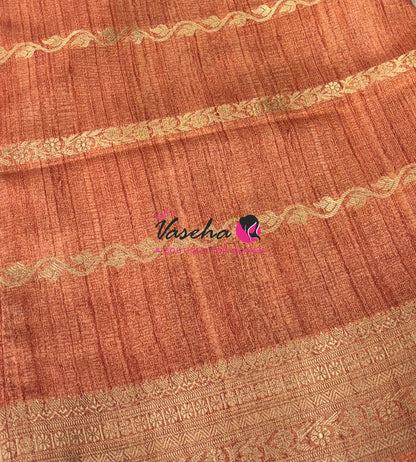 Semi Art Silk Saree - Pink & Orange Shade - VVSAT003