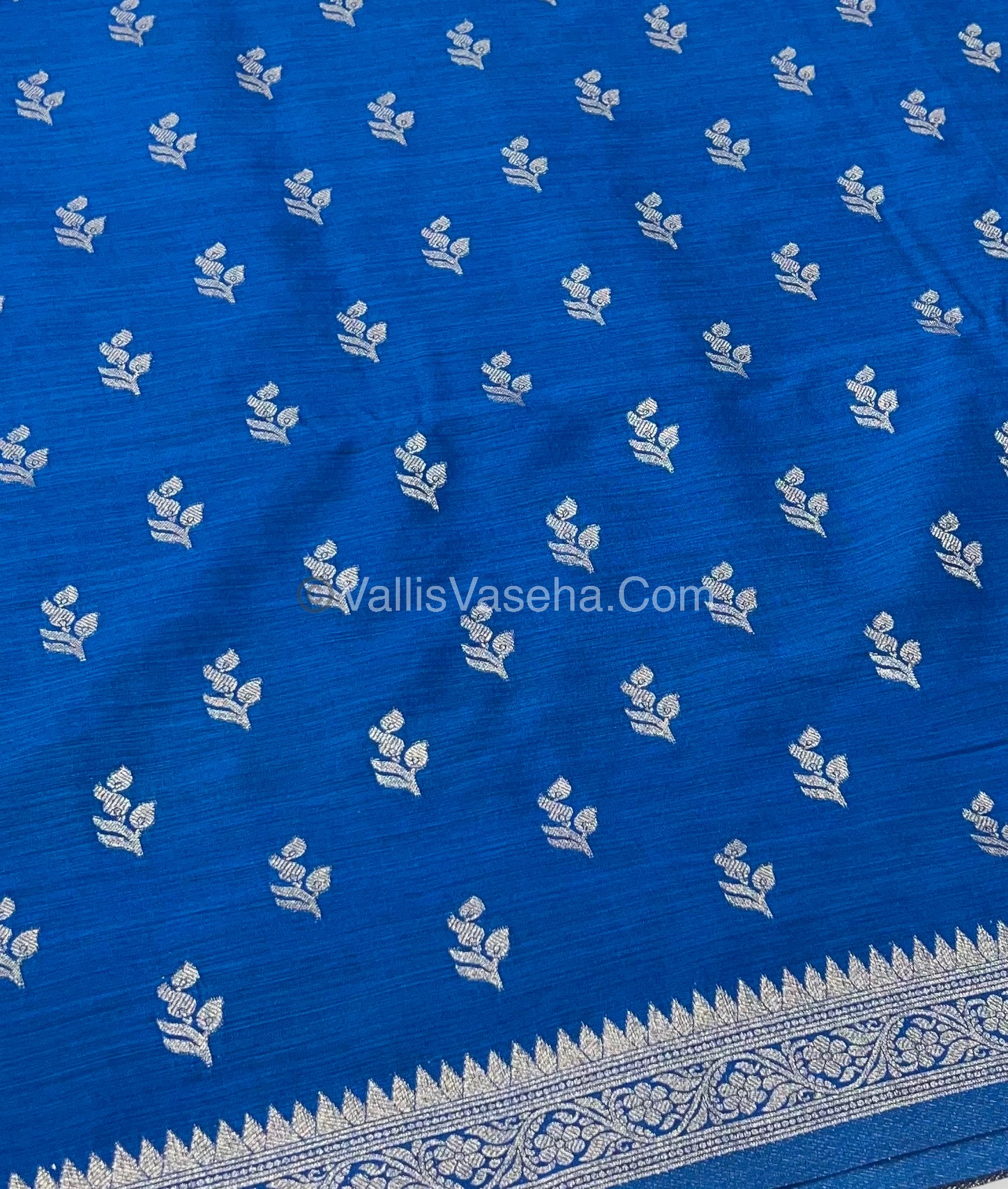 Banarasi - Heritage Silk - Semi Kathan Silk - Dark Blue Shade - VVBHS003