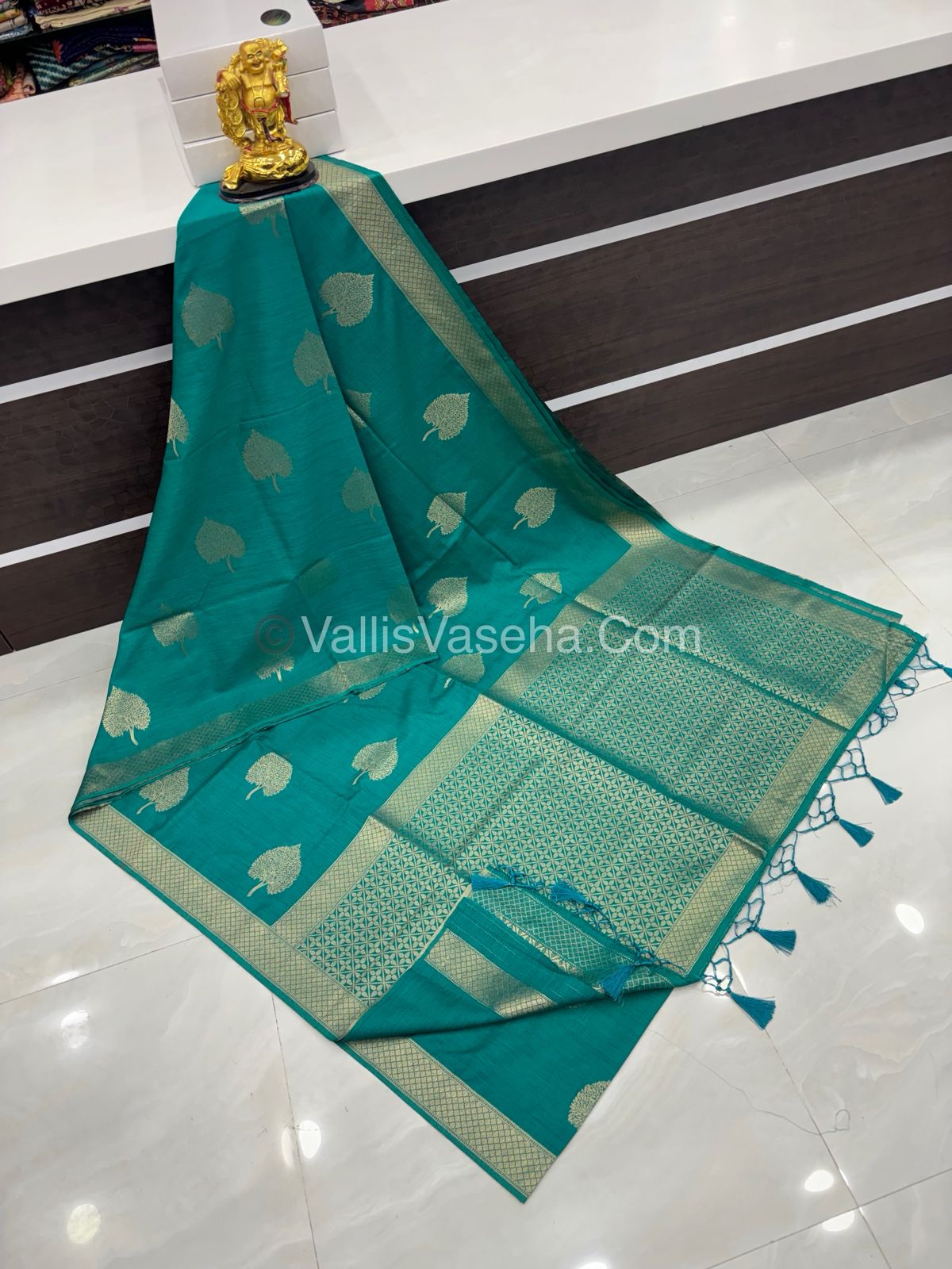 Banarasi - Heritage Silk - Semi Kathan Silk - Ramar Blue  Shade - VVBHS007