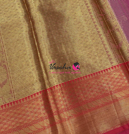 40% less - Offer Saree - Semi Banarsi Silk Saree - VVDS008