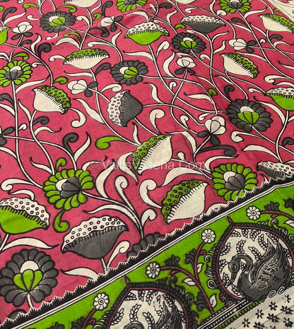 Pure Kalamkari Cotton Saree - VVPKC002