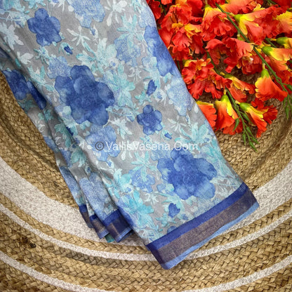 30% less - Offer Saree - Semi Bhagalpuri Saree - VVDS006