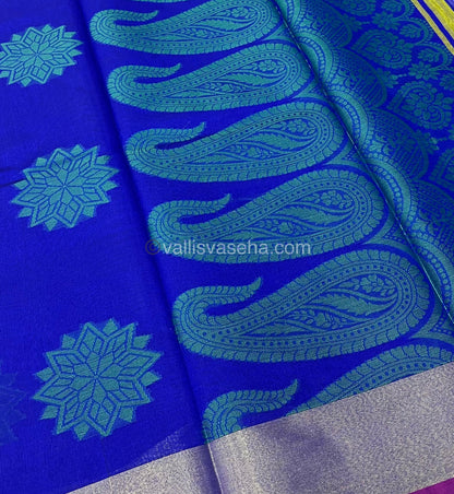 Banarasi - Kora Tanchoi - Semi Soft Silk Saree - VVKTS001