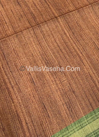 Art Silk / Semi Gicha Tussar Saree  - VVSGT002