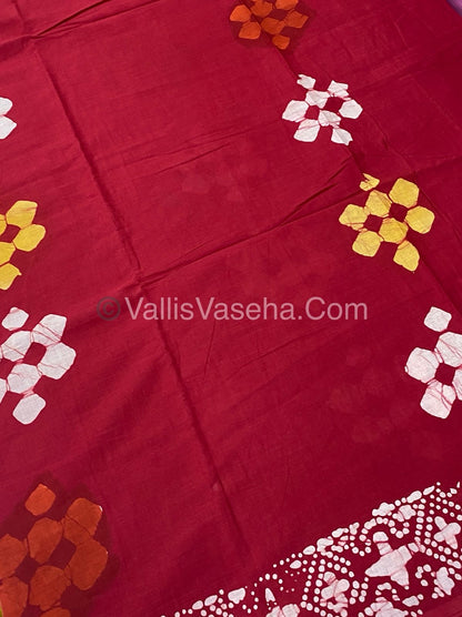 Pure Soft Mul Mul Cotton Sarees - Hand Block Prints - VVMMC003